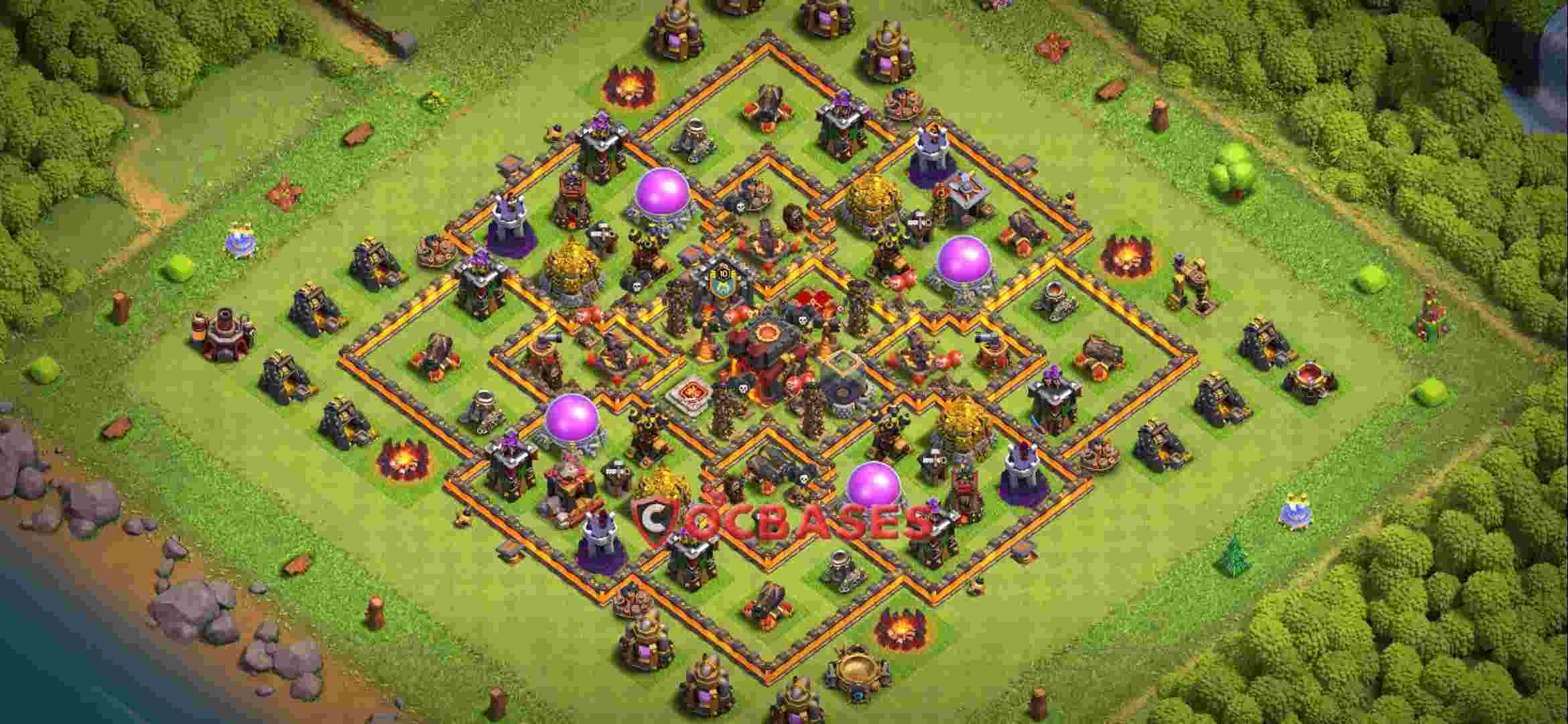 Town Hall 10 Base -farming – Layout id: odz7j base layout