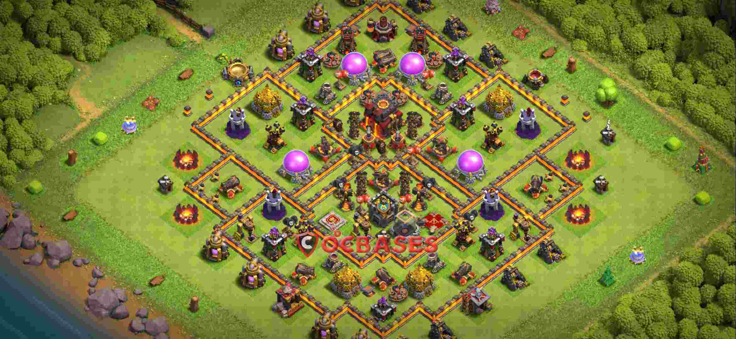 Town Hall 10 Base -farming – Layout id: 3aqqf base layout