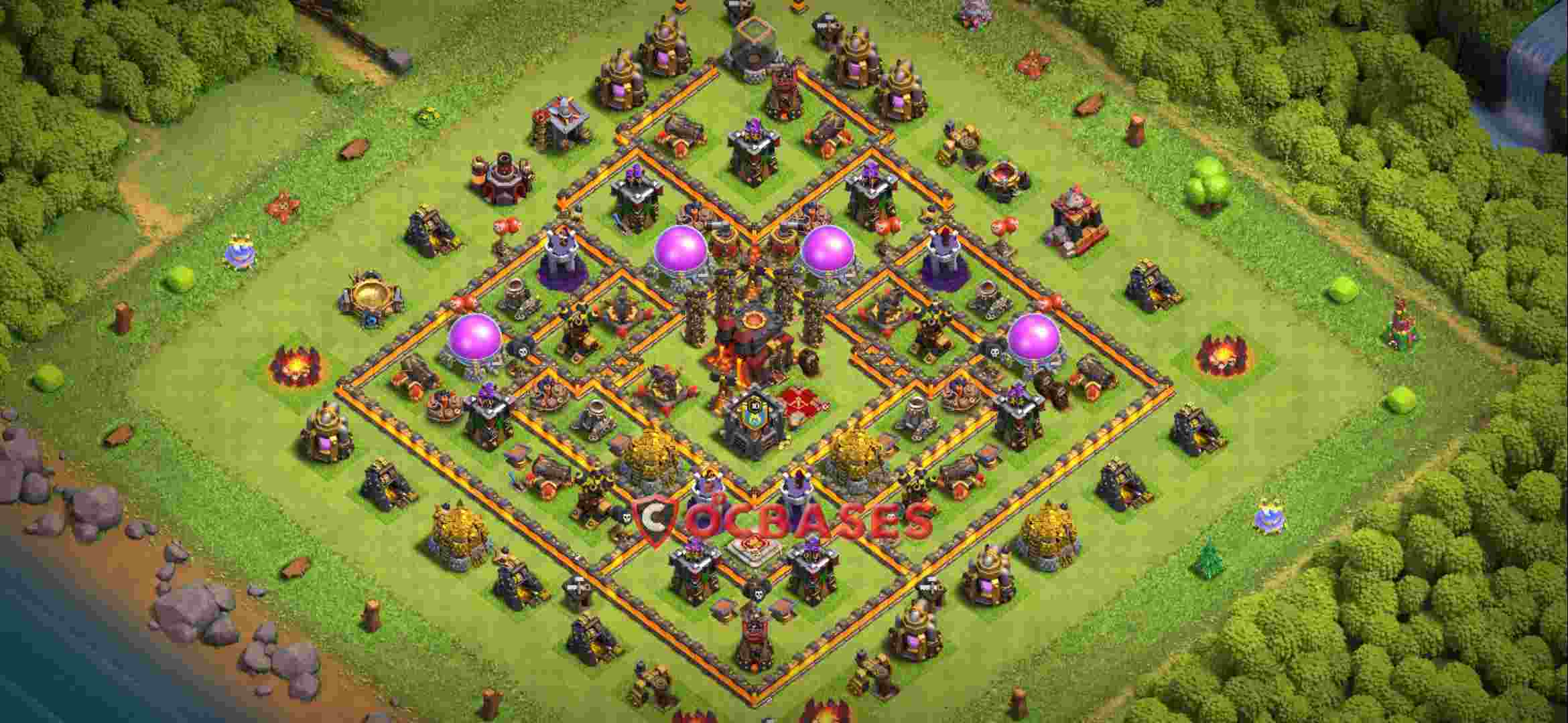 Town Hall 10 Base -farming – Layout id: nzoov base layout