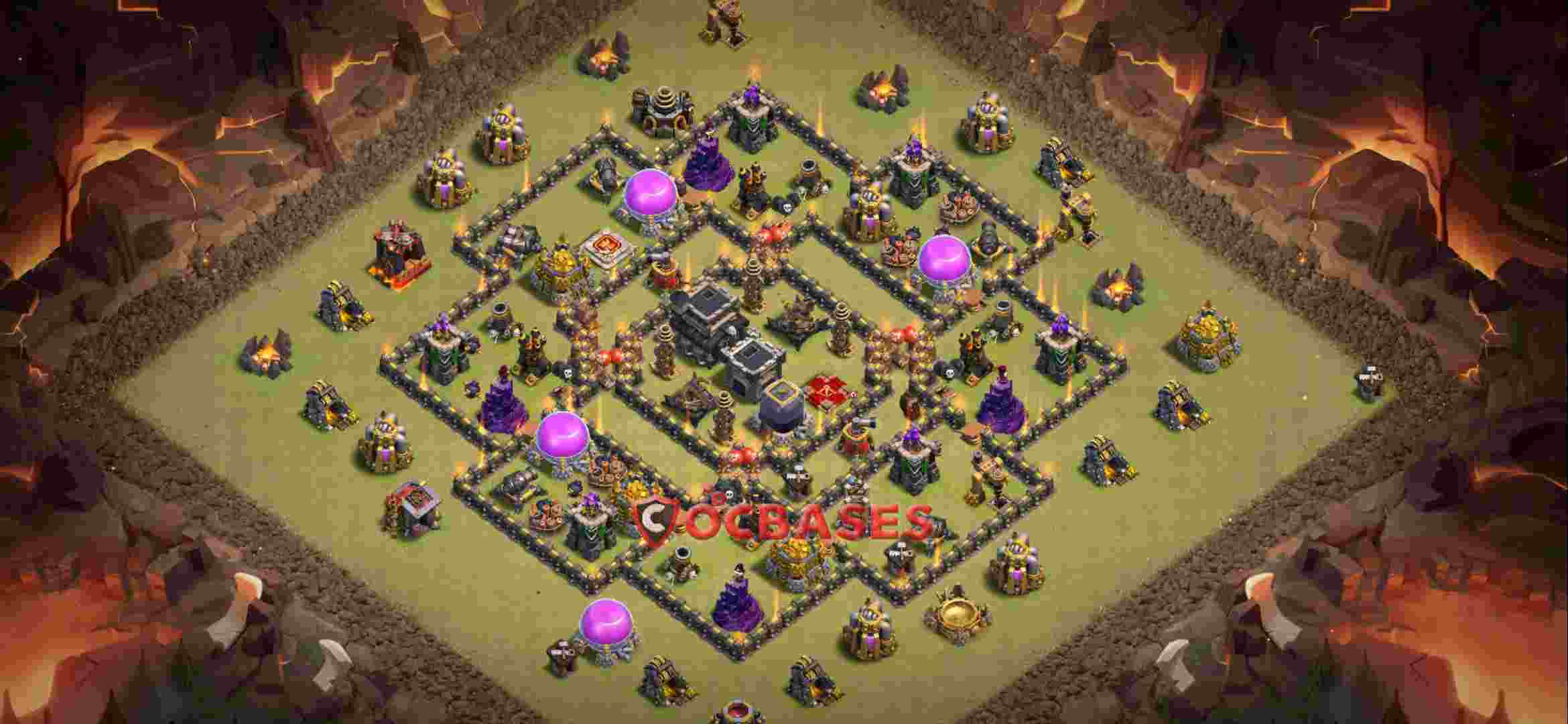Town Hall 9 Base -war – Layout id: 3tq9z base layout