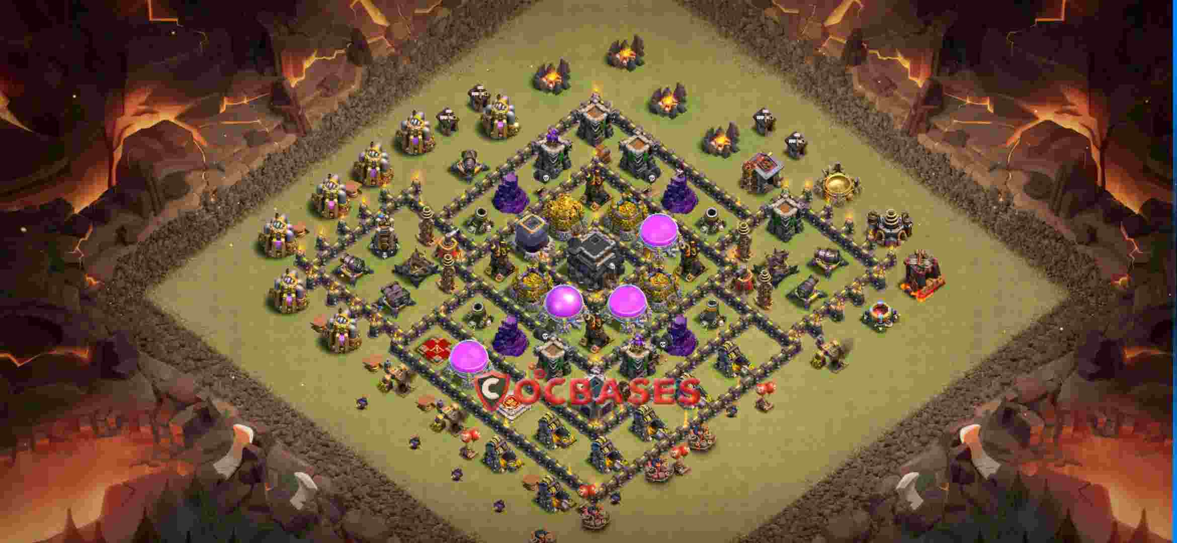 Town Hall 9 Base -war – Layout id: mjjpq base layout