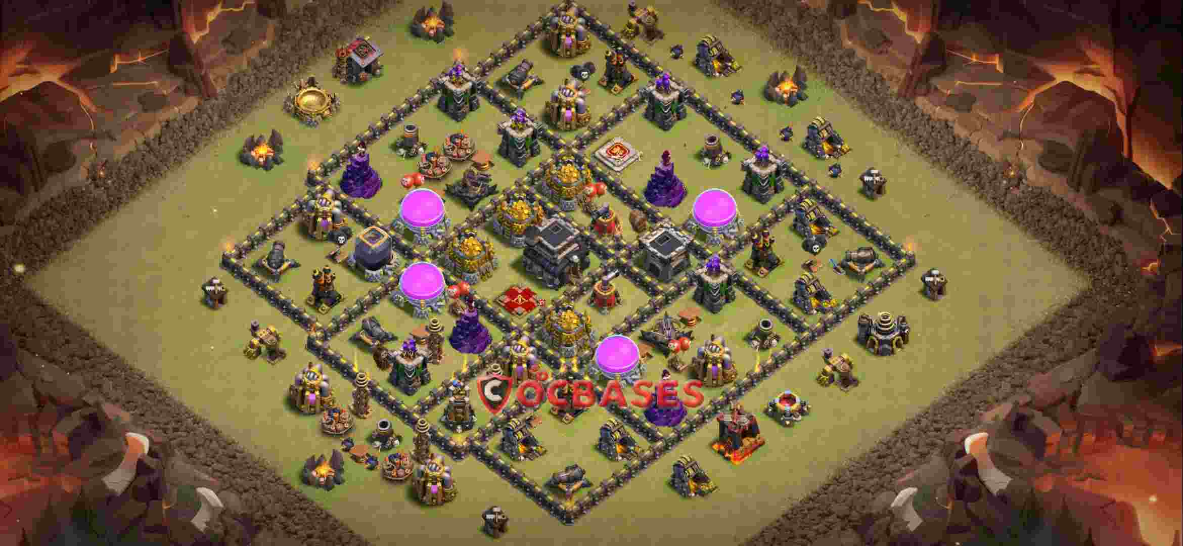Town Hall 9 Base -war – Layout id: wjohi base layout