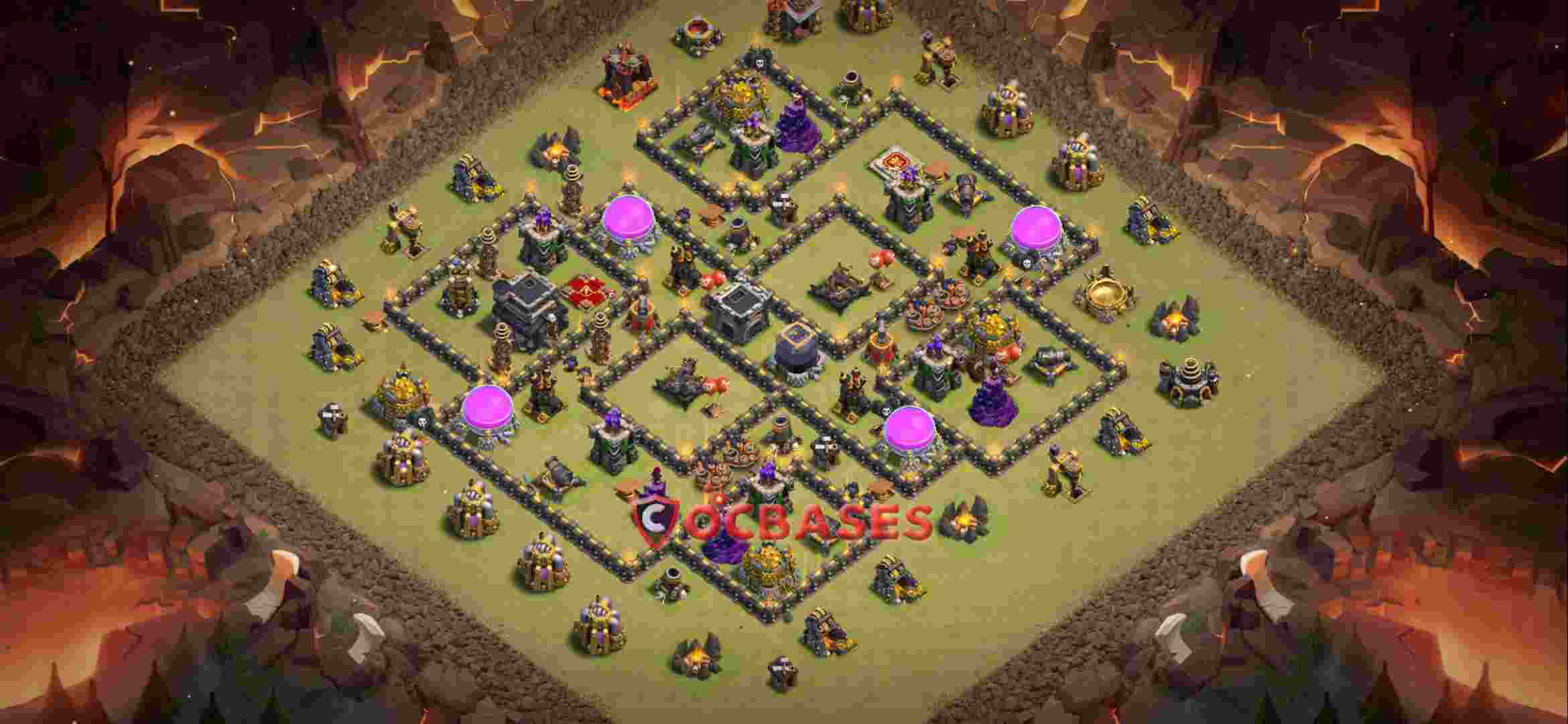 Town Hall 9 Base -war – Layout id: 4p5as base layout