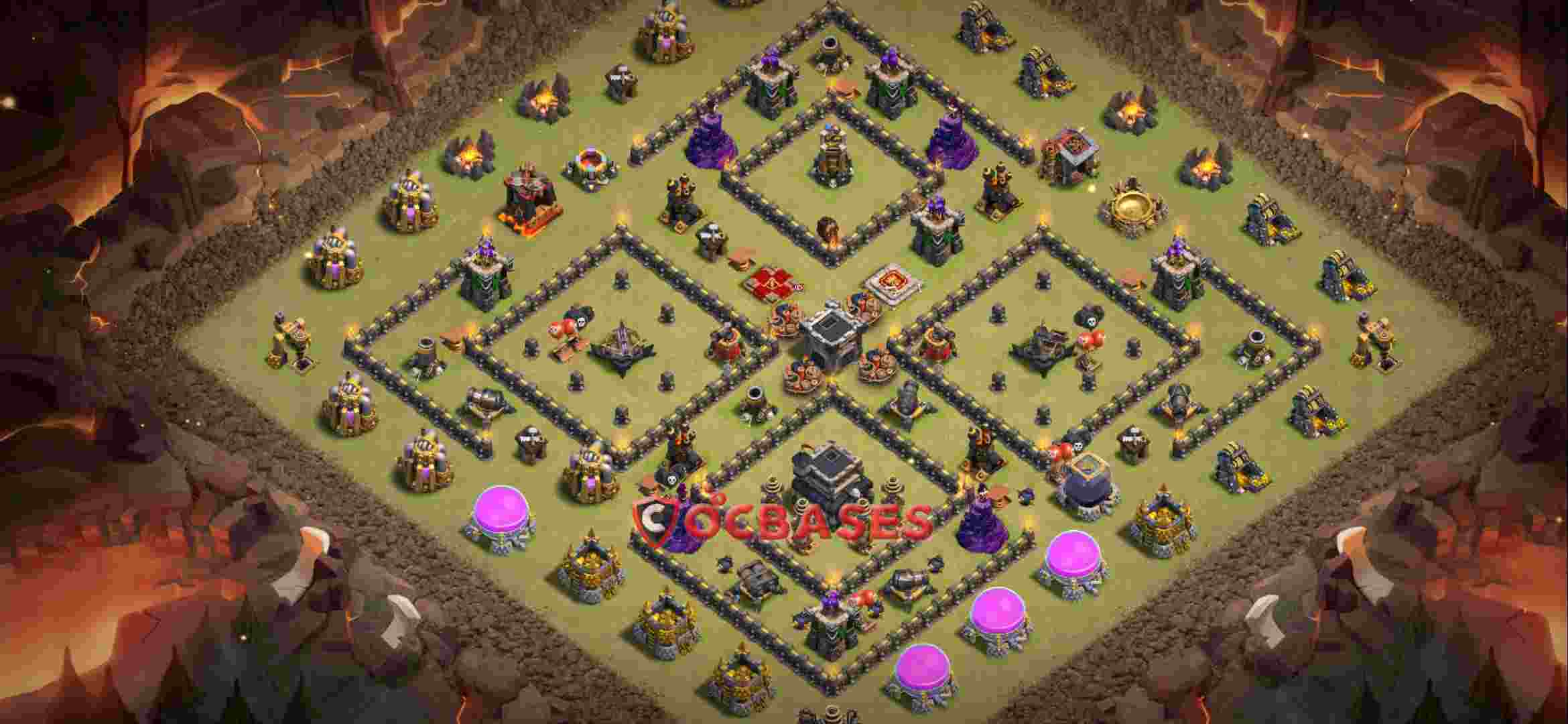 Town Hall 9 Base -war – Layout id: vp11d base layout