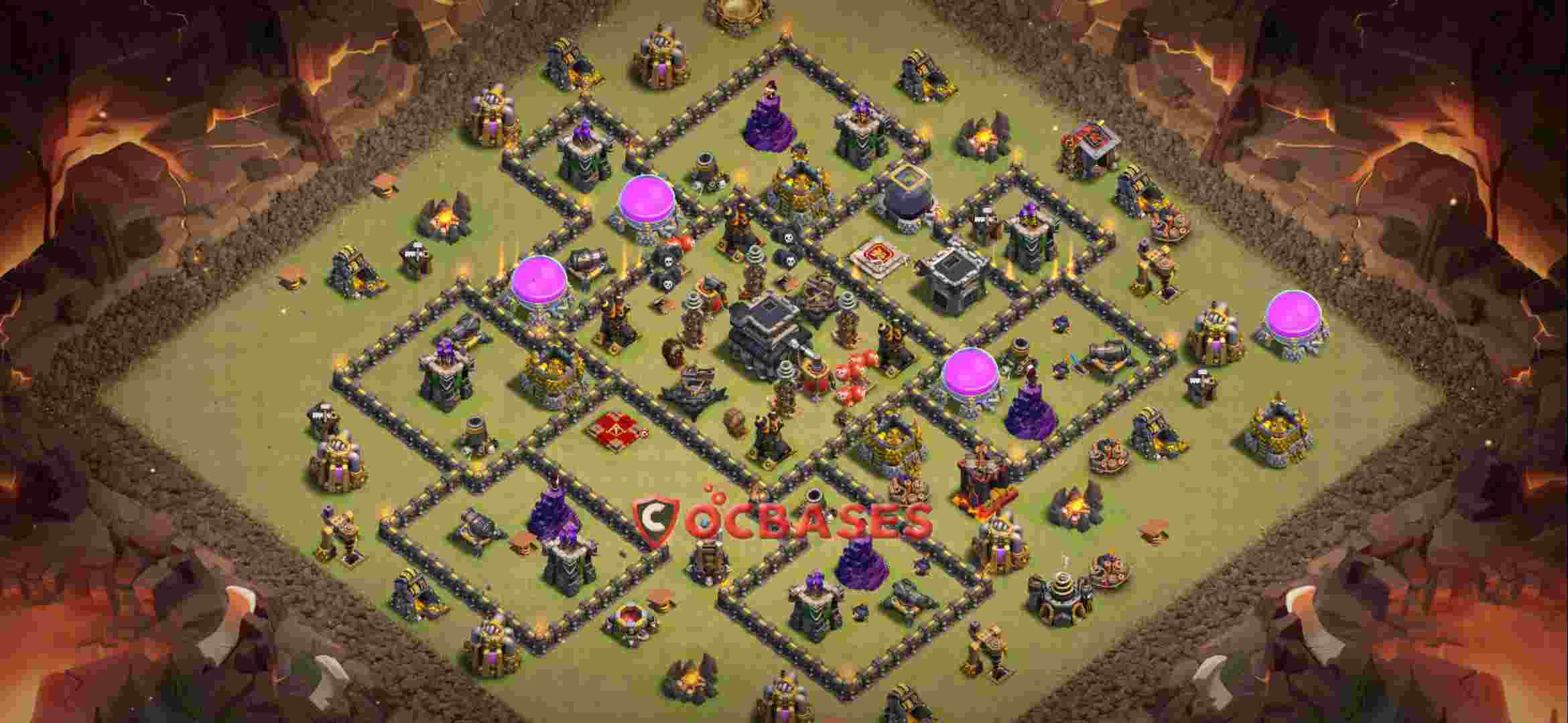 Town Hall 9 Base -war – Layout id: etvqt base layout
