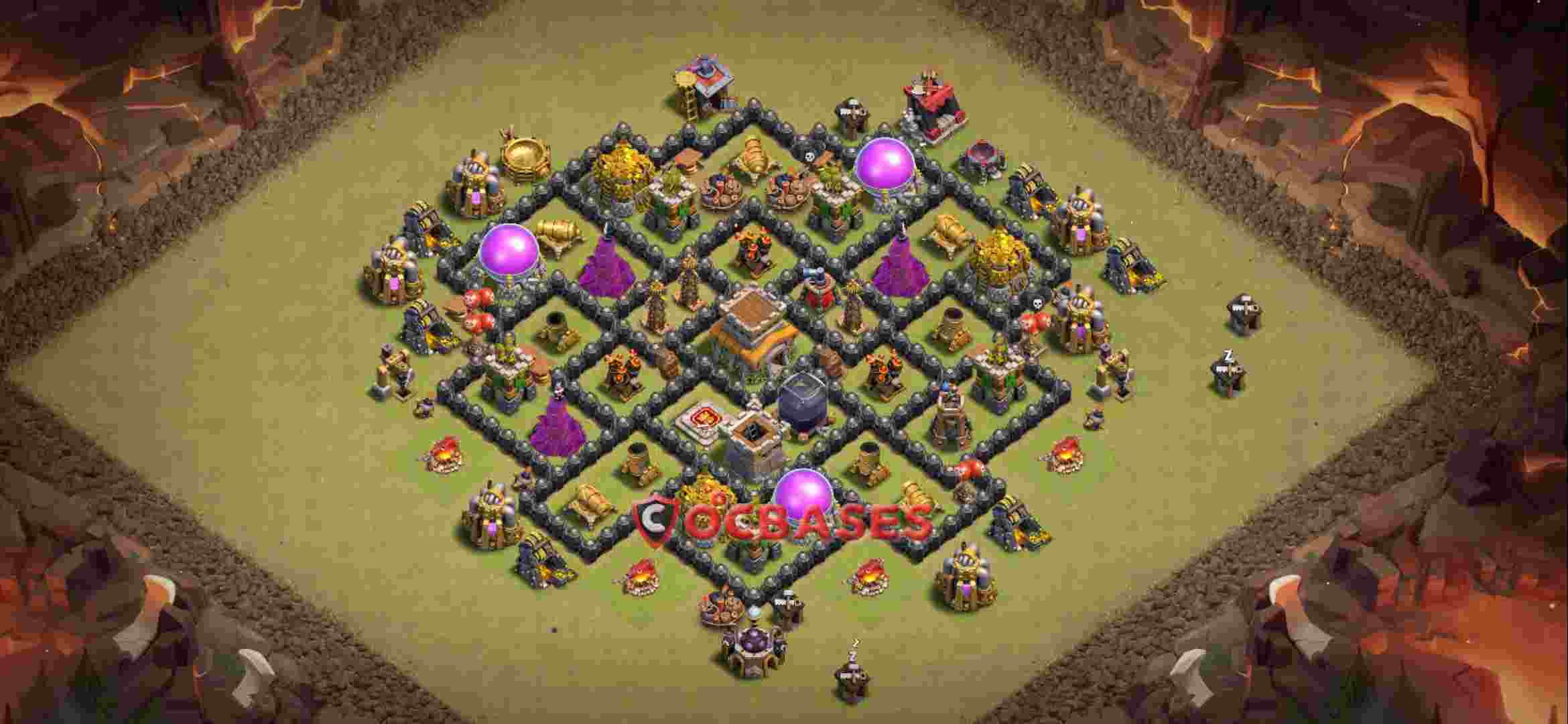 Town Hall 8 Base -war – Layout id: x9146 base layout