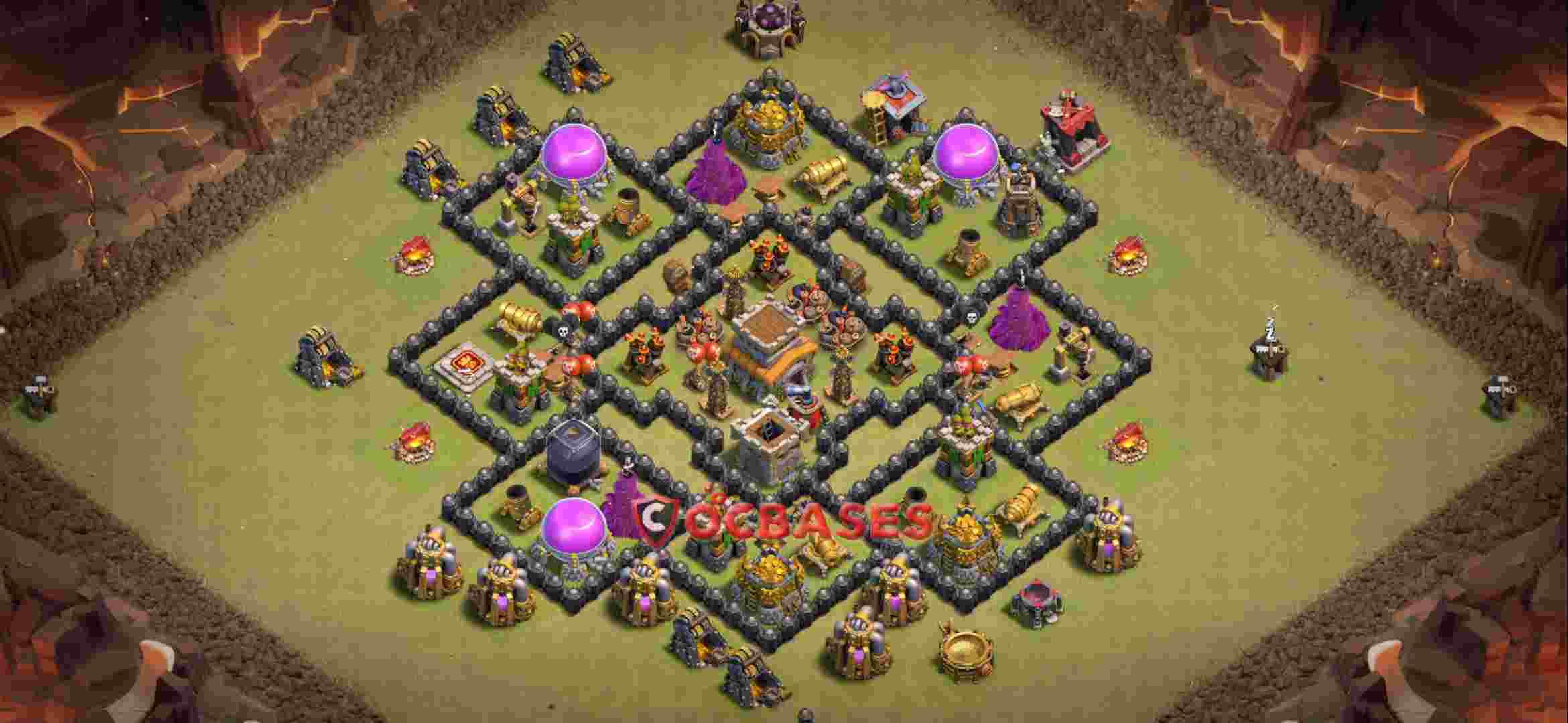 Town Hall 8 Base -war – Layout id: eue31 base layout