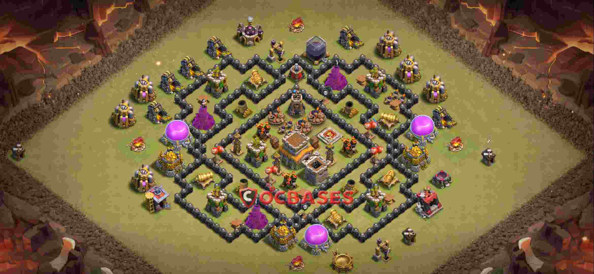 Town Hall 8 Base -war – Layout id: f15eg base layout