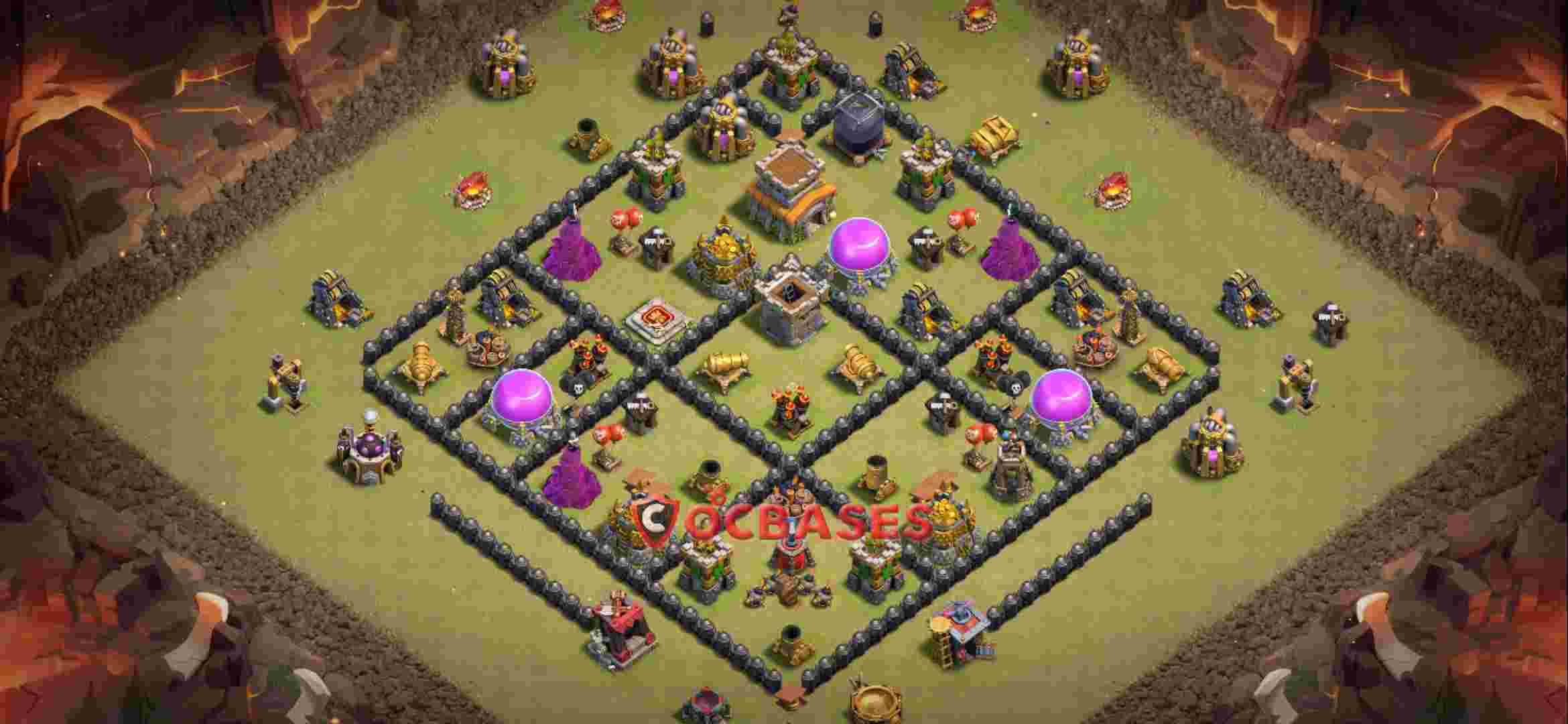 Town Hall 8 Base -war – Layout id: ne55f base layout