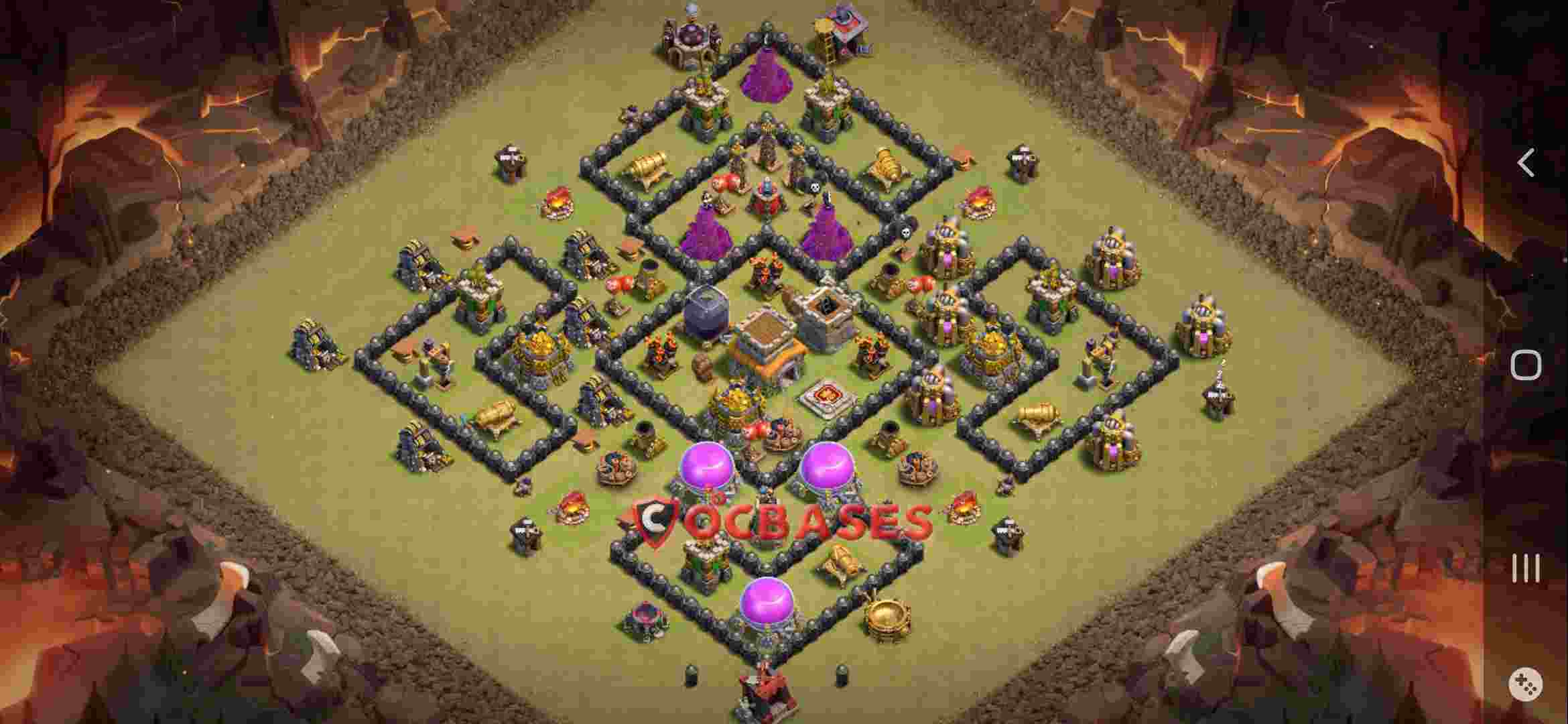 Town Hall 8 Base -war – Layout id: 7cmbe base layout