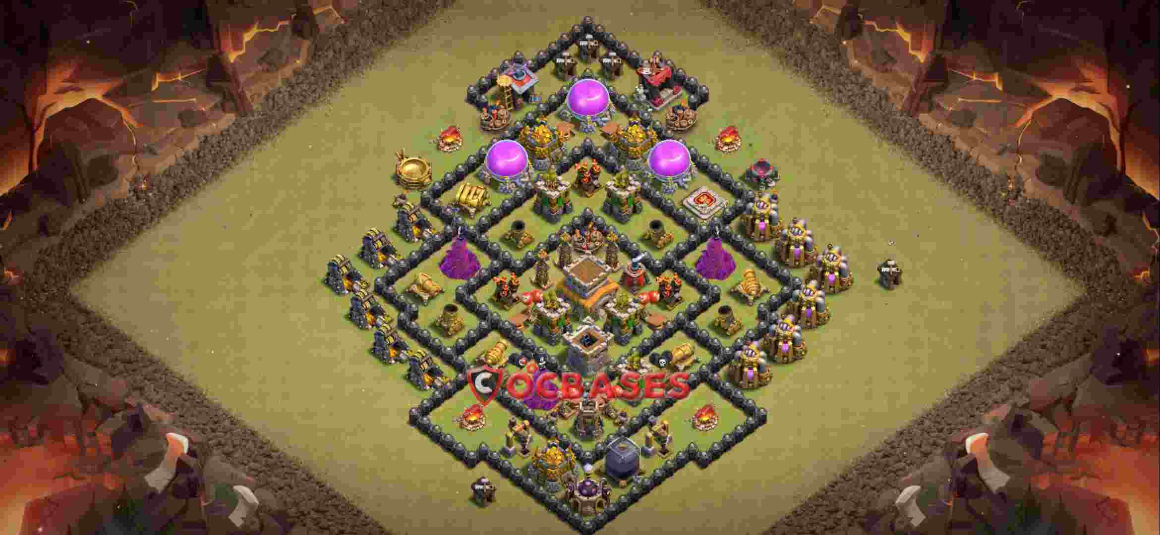 Town Hall 8 Base -war – Layout id: cv3r5 base layout
