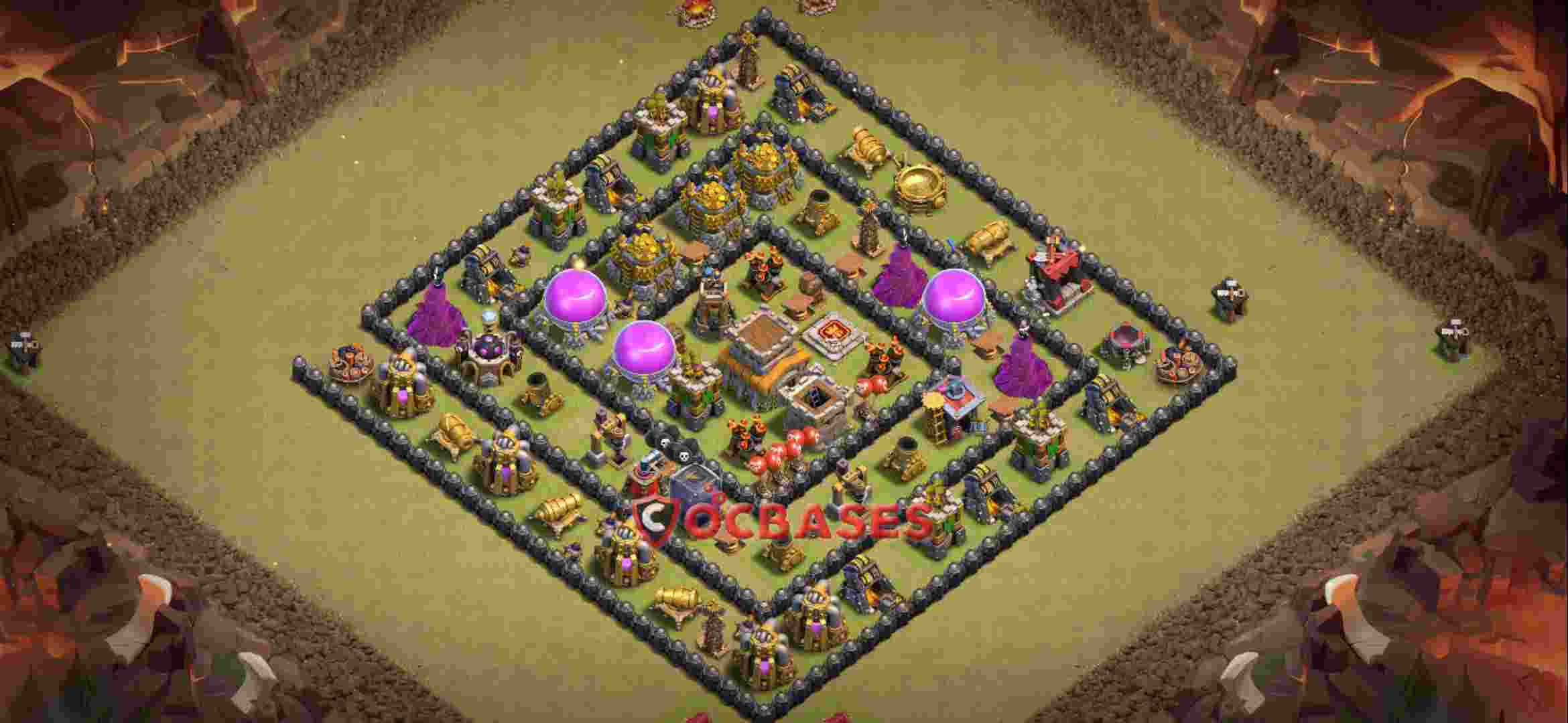 Town Hall 8 Base -war – Layout id: 1iuiw base layout