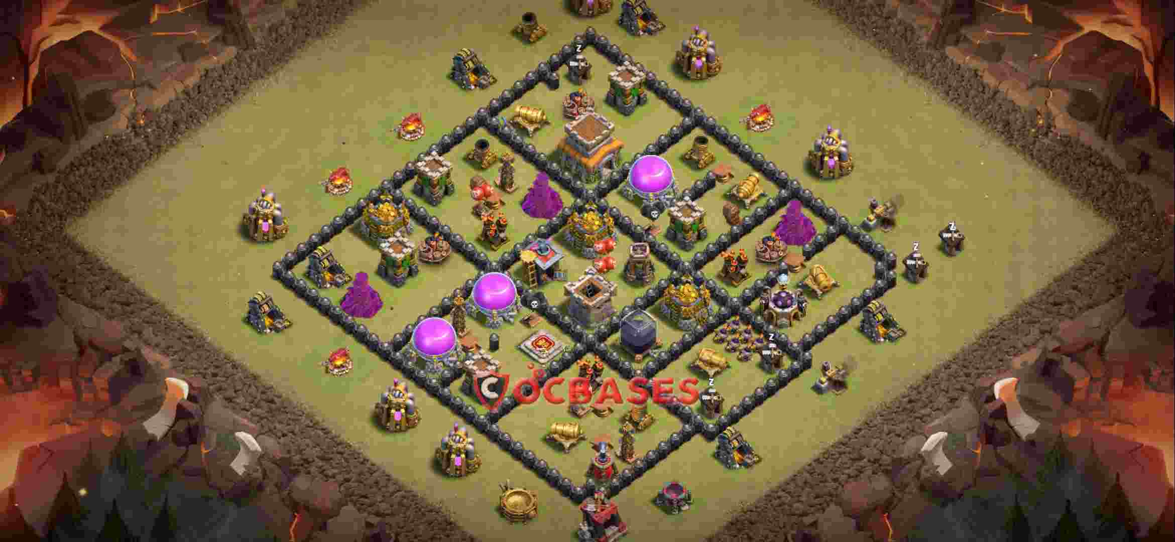 Town Hall 8 Base -war – Layout id: turxh base layout