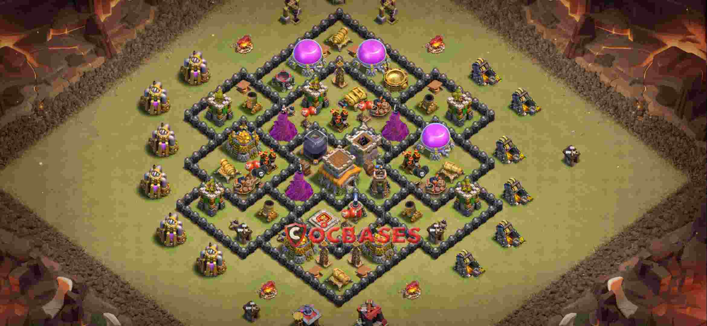 Town Hall 8 Base -war – Layout id: rwjxn base layout