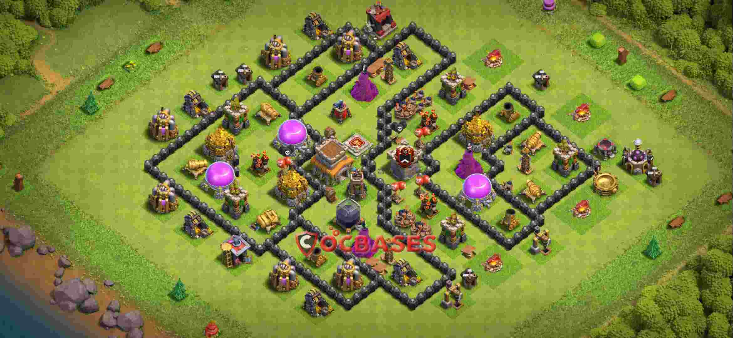 Town Hall 8 Base -farming – Layout id: a35ko base layout