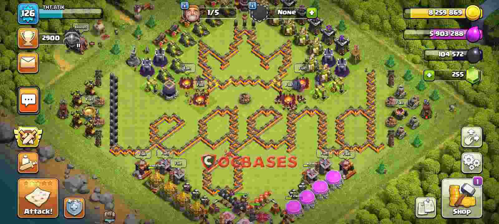 Town Hall 11 Base – Layout id: zqpna base layout