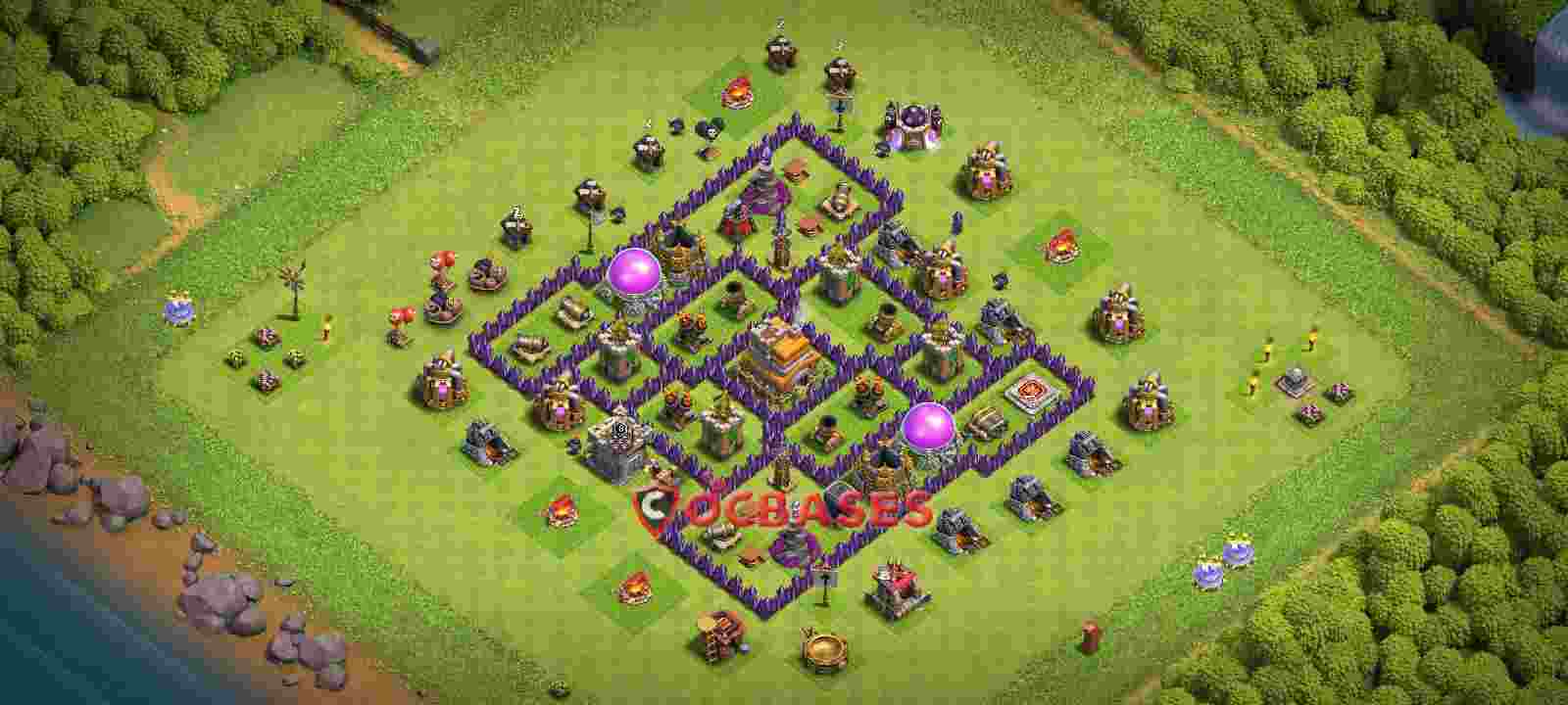 Town Hall 7 Base -trophy – Layout id: xe2os base layout