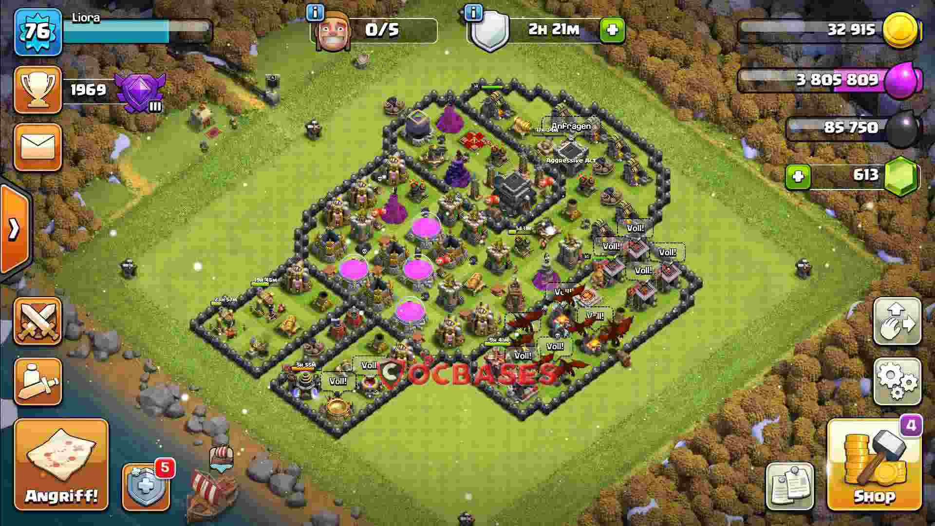 Town Hall 9 Base – Layout id: qsm6f base layout