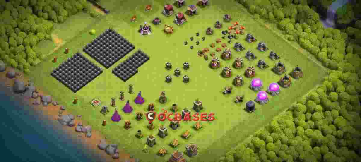 Town Hall 8 Base – Layout id: y46ae base layout