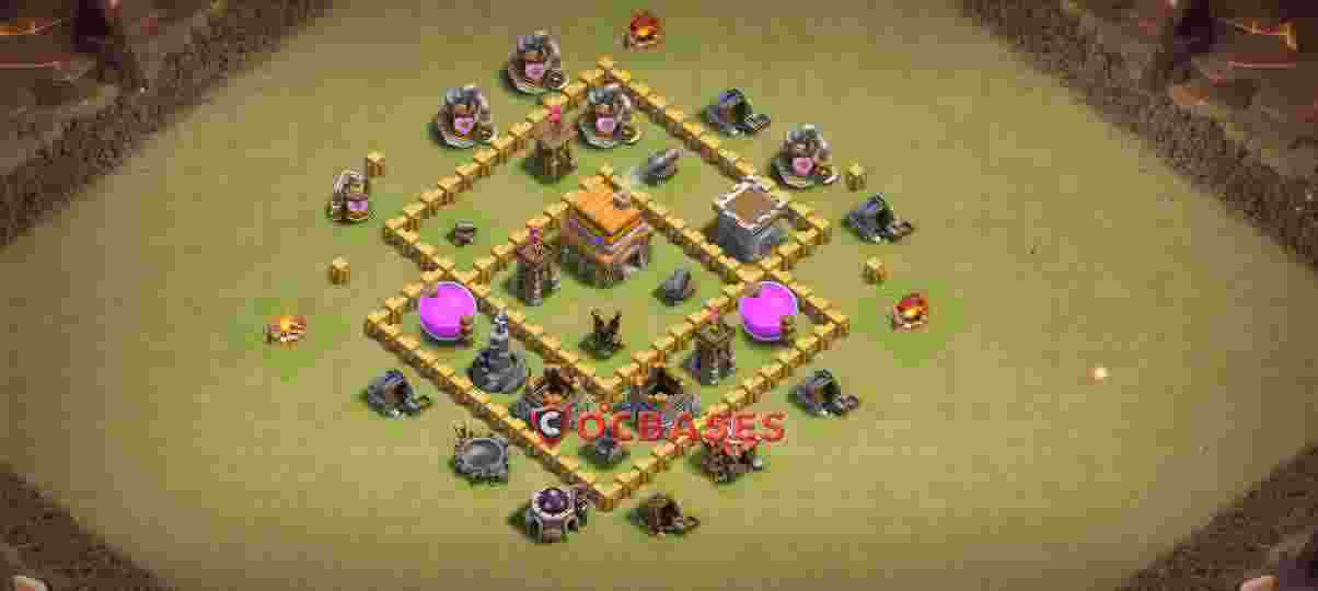 Town Hall 5 Base – Layout id: masln base layout