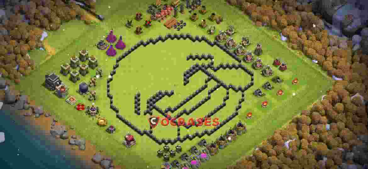 Town Hall 9 Base – Layout id: pung2 base layout