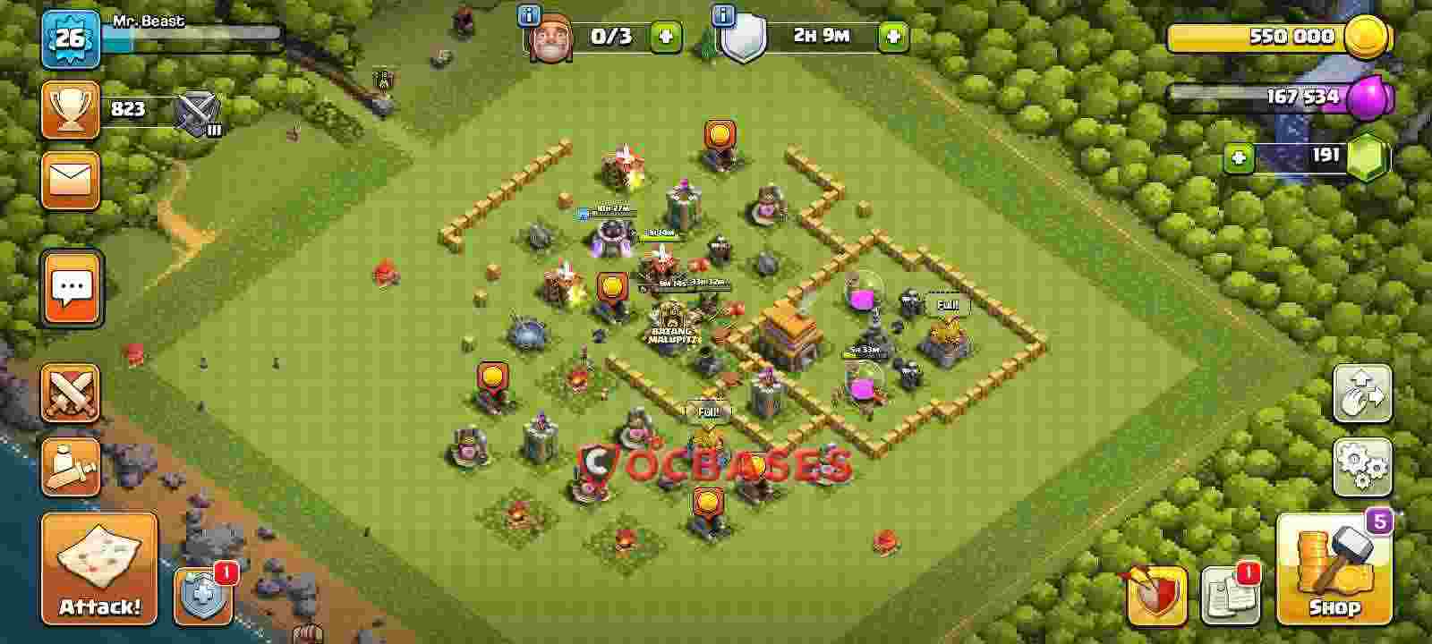 Town Hall 5 Base – Layout id: je051 base layout