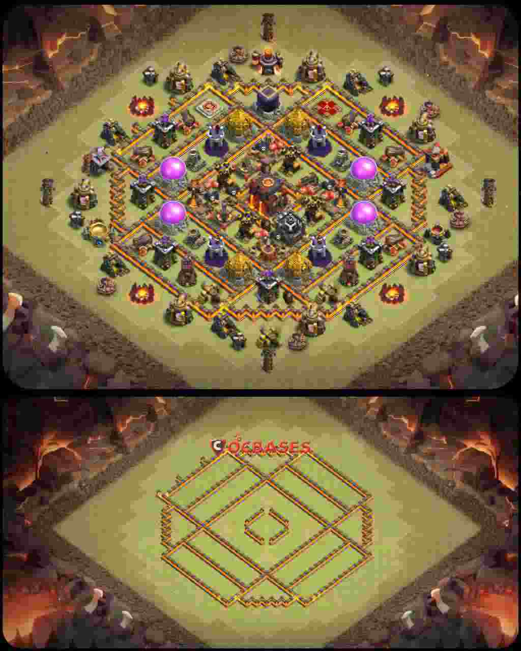 Town Hall 10 Base – Layout id: yaerl base layout