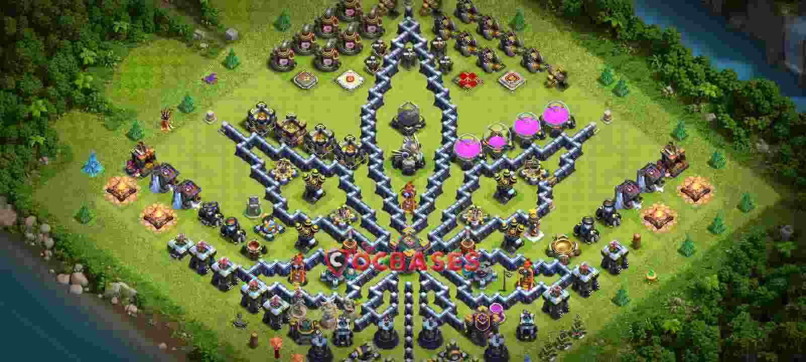 Town Hall 13 Base – Layout id: h7orz base layout