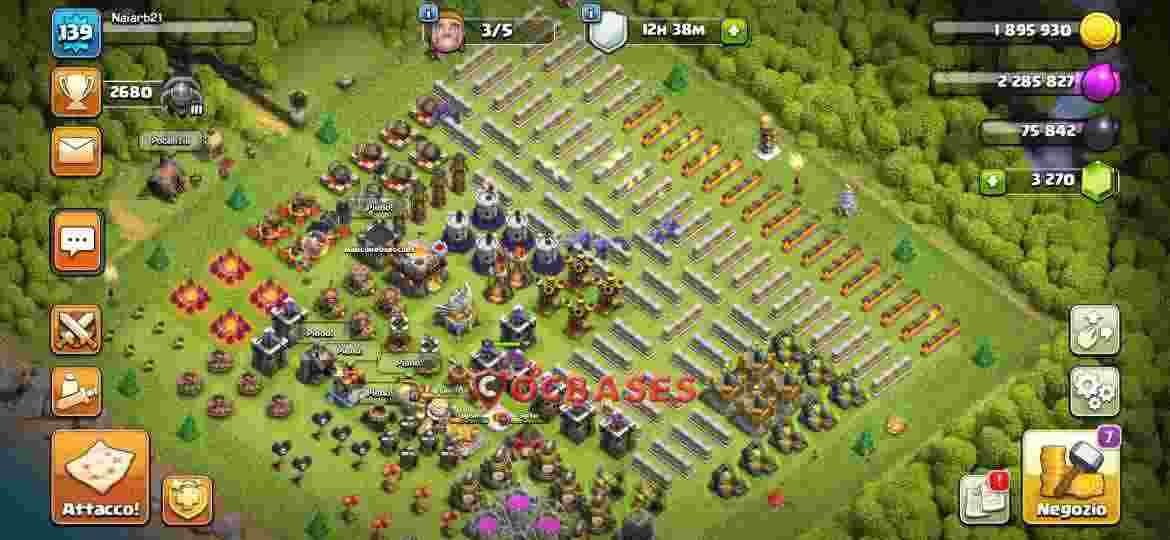 Town Hall 11 Base – Layout id: 0bkqd base layout
