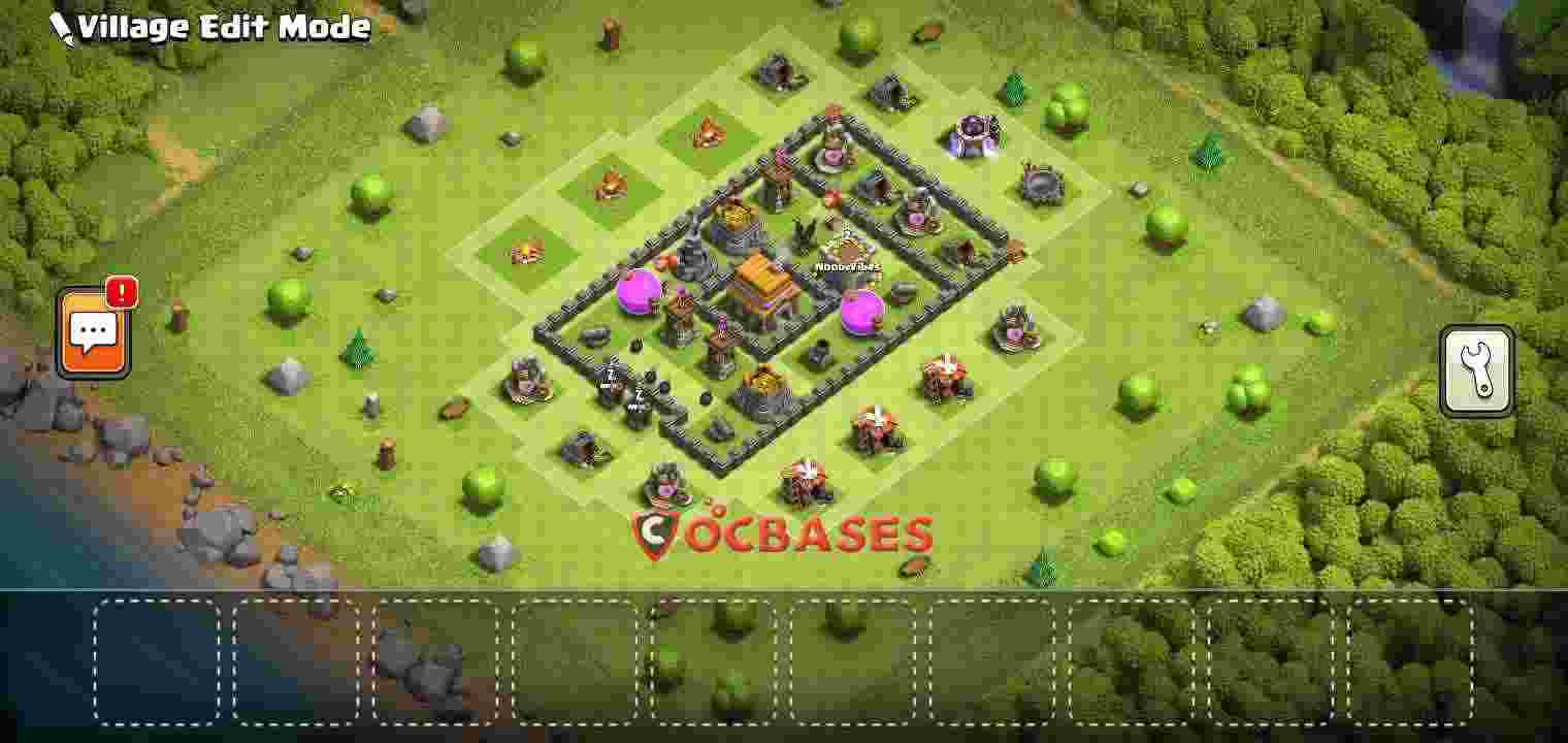 Town Hall 5 Base – Layout id: 4ek4q base layout