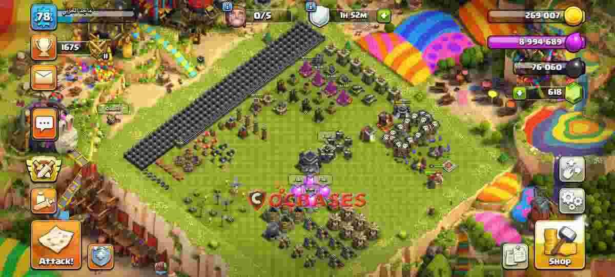 Town Hall 9 Base – Layout id: 1cv5g base layout