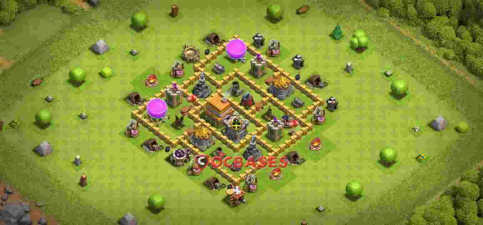 Town Hall 6 Base – Layout id: knap2 base layout