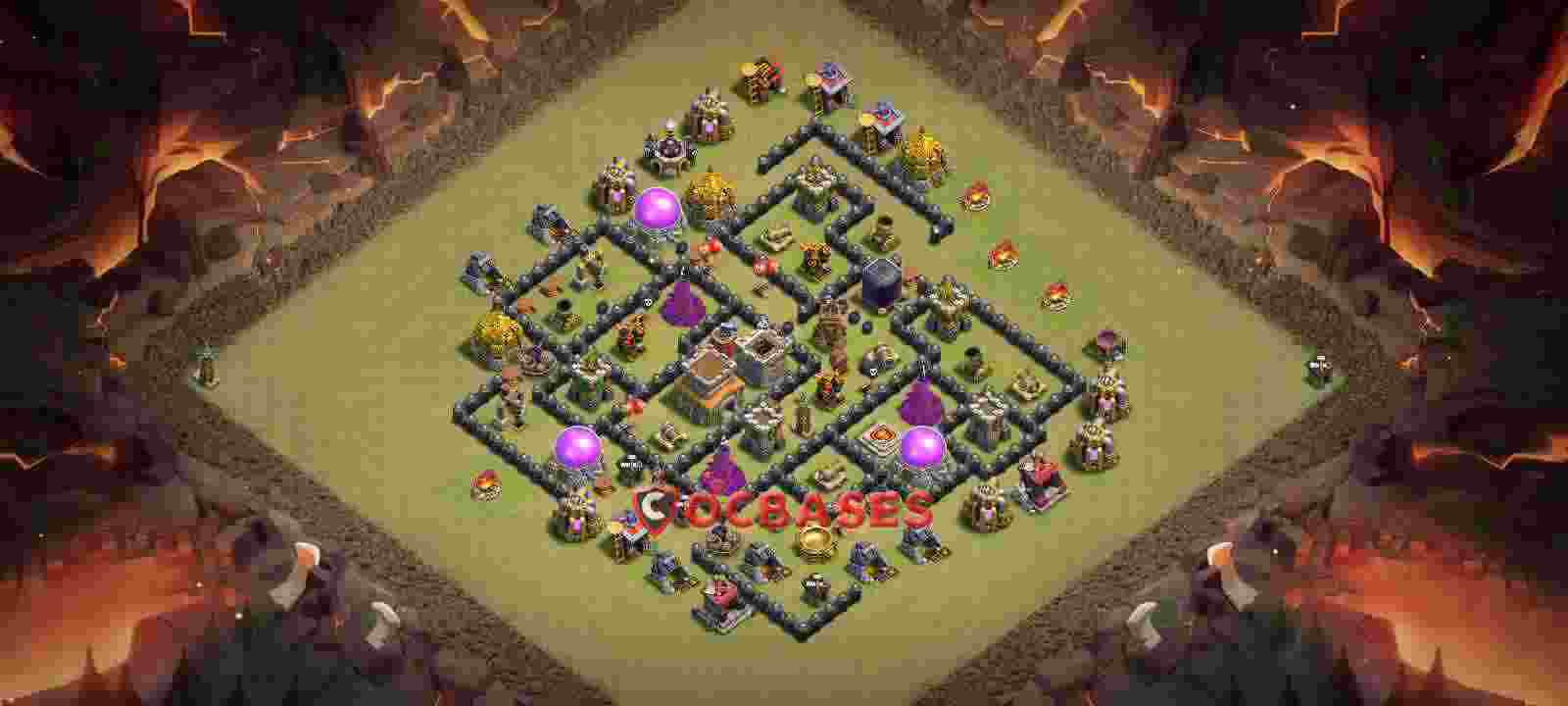 Town Hall 8 Base – Layout id: qxiqe base layout