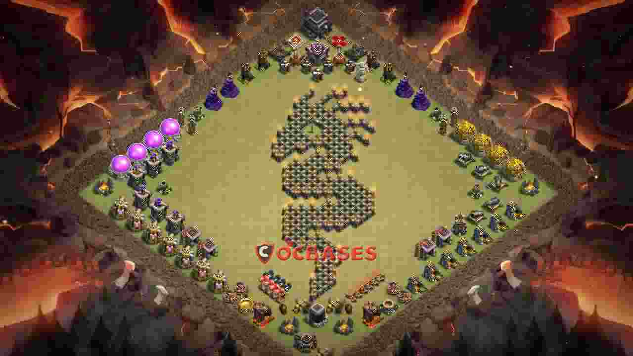 Town Hall 9 Base – Layout id: 52iuf base layout