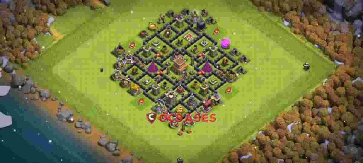 Town Hall 8 Base – Layout id: ape8f base layout