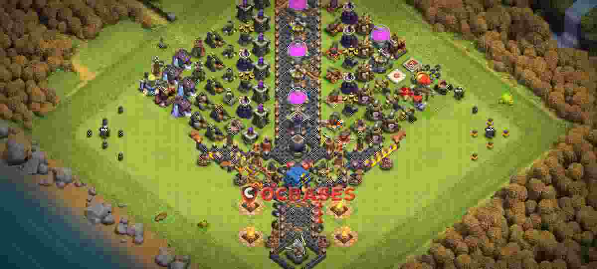 Town Hall 12 Base – Layout id: 9n5x2 base layout