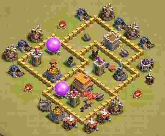 Town Hall 5 Base – Layout id: u8xba base layout