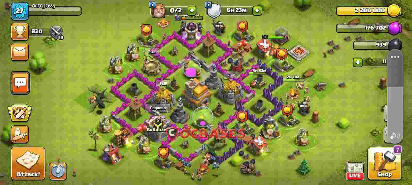 Town Hall 6 Base – Layout id: w23md base layout