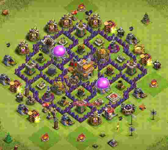 Town Hall 7 Base – Layout id: w1o3c base layout