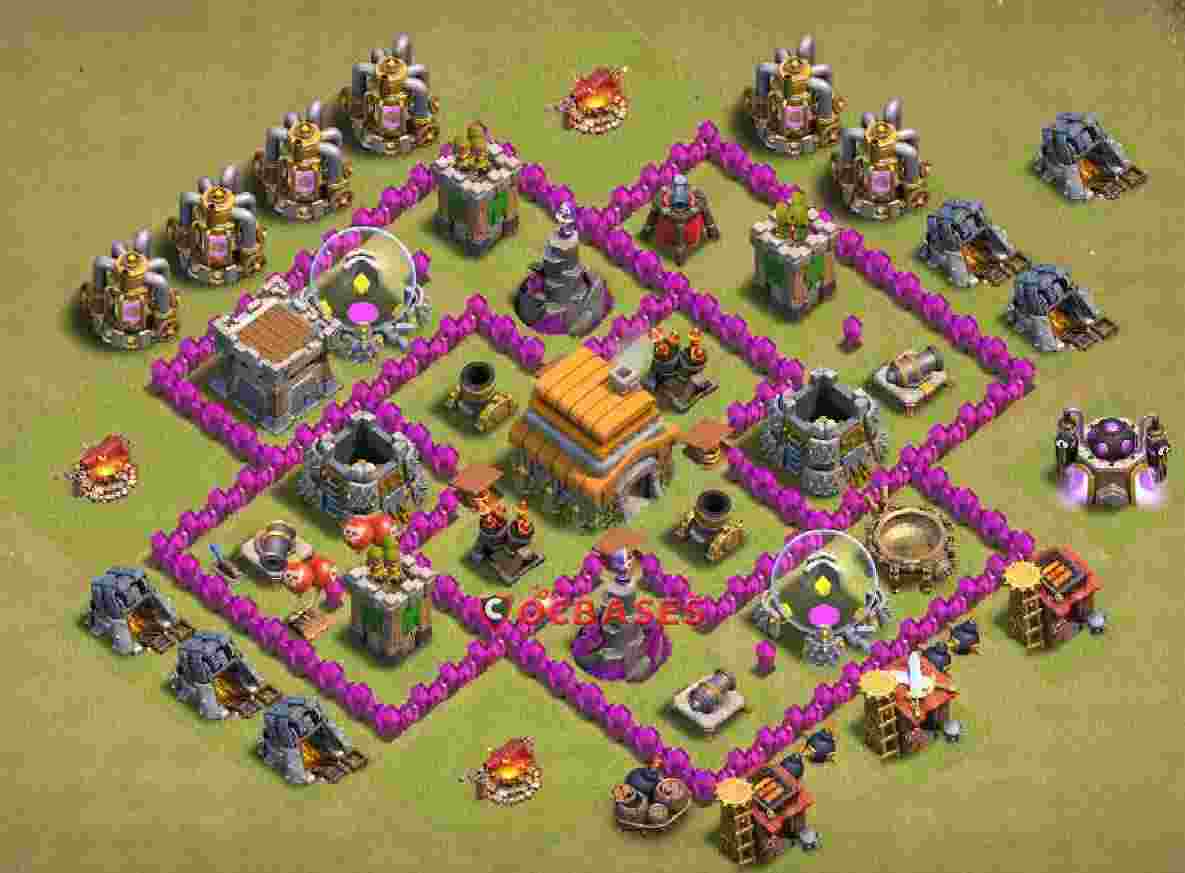 Town Hall 6 Base – Layout id: epc0o base layout