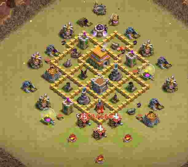 Town Hall 6 Base – Layout id: xckix base layout
