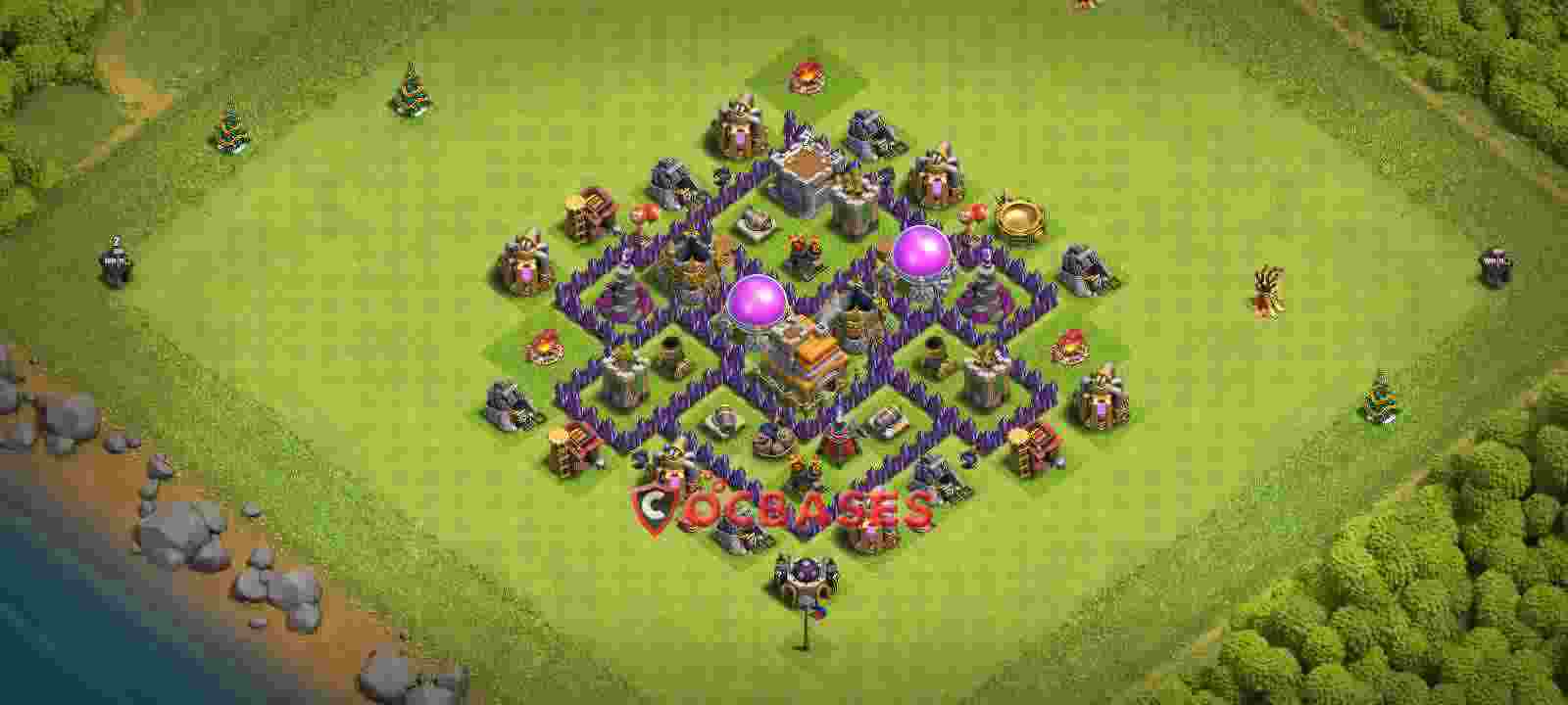 Town Hall 6 Base – Layout id: 0oapy base layout