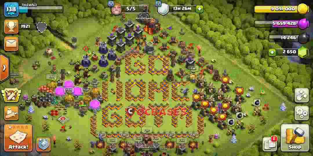 Town Hall 10 Base – Layout id: 5fj0q base layout