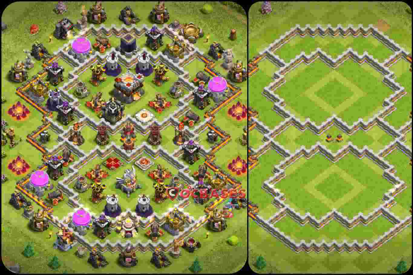 Town Hall 11 Base – Layout id: 9714v base layout