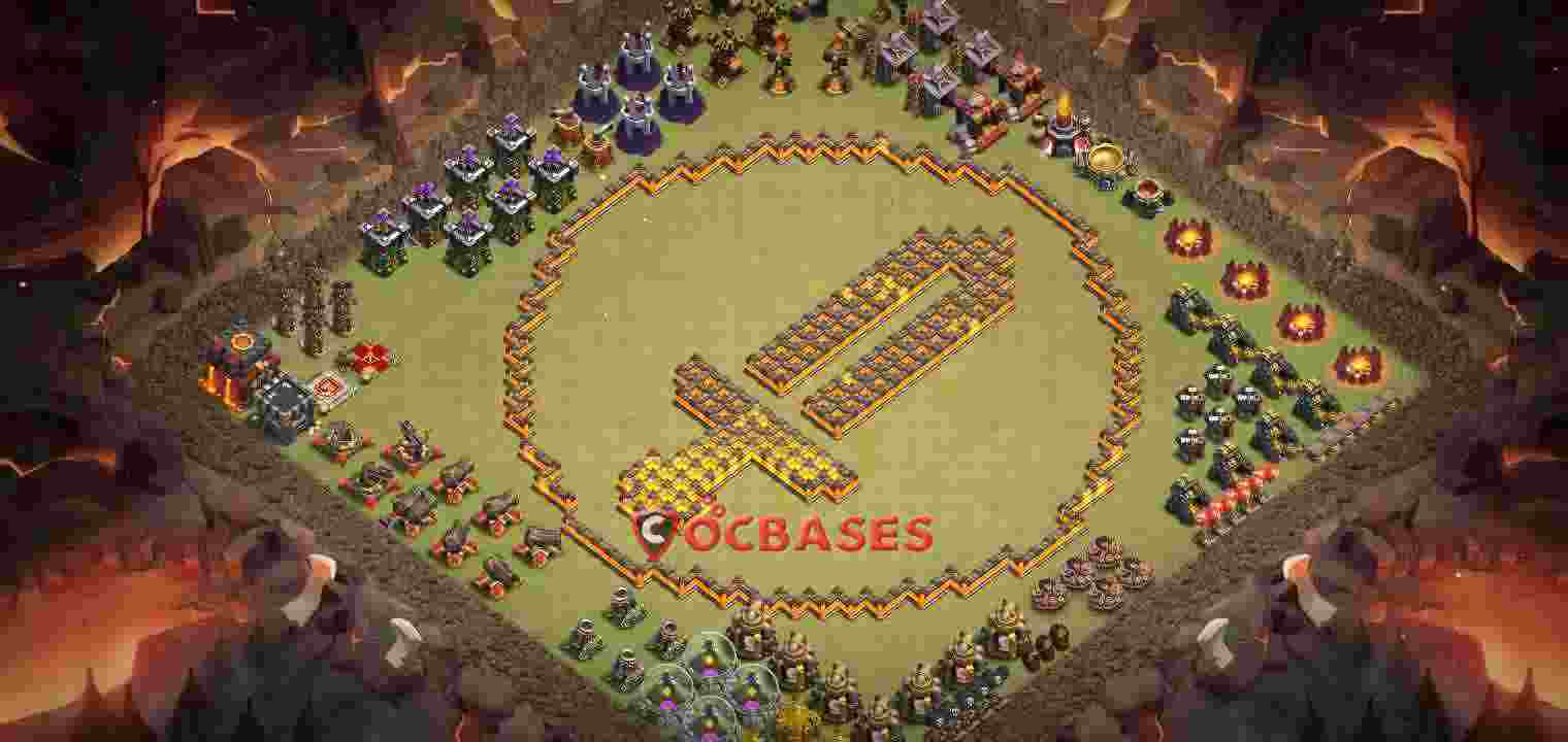 Town Hall 10 Base – Layout id: n6faw base layout