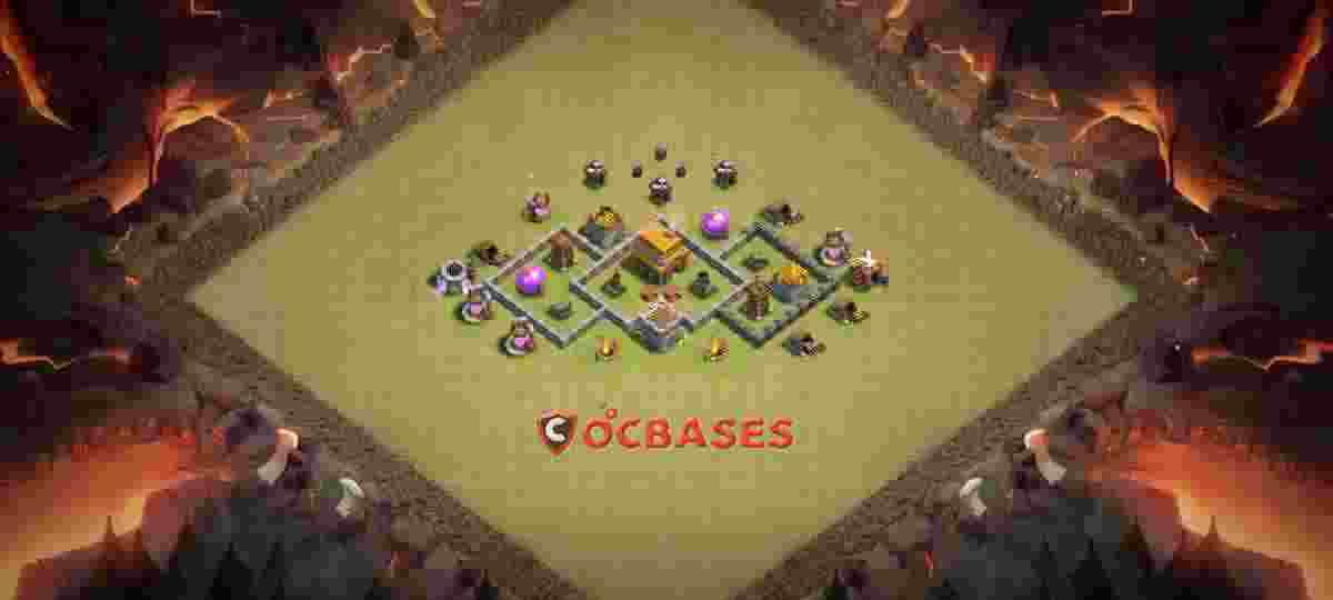 Town Hall 4 Base – Layout id: n0dkl base layout