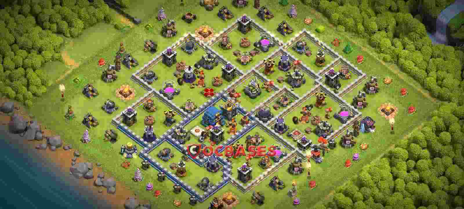 Town Hall 12 Base – Layout id: f521i base layout
