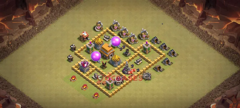Town Hall 5 Base -war – Layout id: vly8j base layout