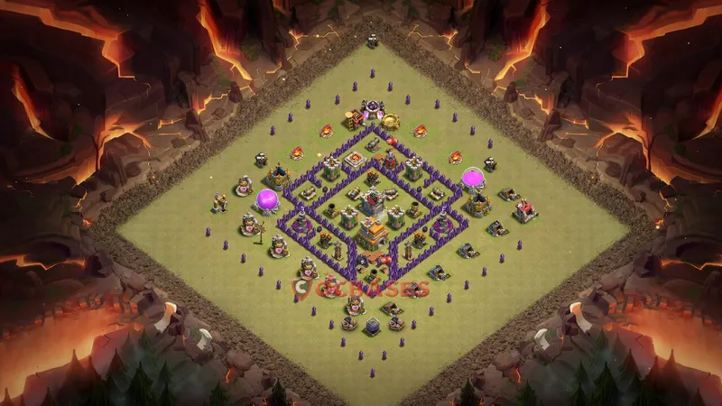 Town Hall 7 Base -war – Layout id: cufjf base layout