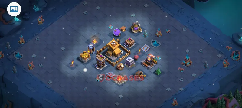 Builder Hall 6 Base -trophy – Layout id: sjevb base layout, image 2